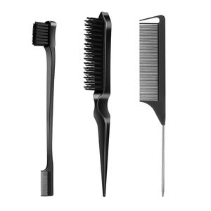 Edge Brush, Teasing Brush & Tail Comb Set