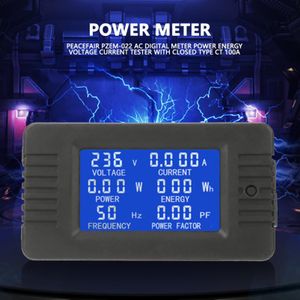 Digital Multimeter Voltmeter Panel AC Digital Current Voltage Current Energy Battery Monitor with Closed CT 100A