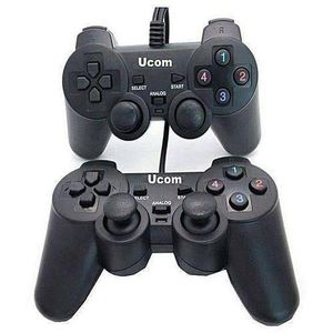 Laptop TWIN USB Wired Pad Game Controller For PC Gaming Laptop Computer