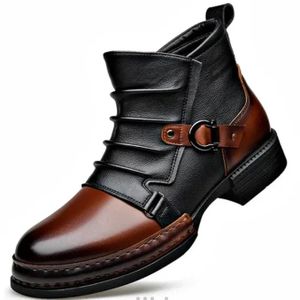 45 Men's leather ankle boots