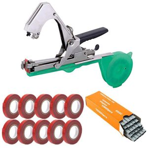 TodyJeyHo Vines, vegetables, fruit tree anchoring machines, 20 binding rollers, 10,000 caps, screws, nuts, spare arches and blades