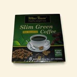 Wins Town Winstown Slim Green Coffee With Ganoderma & Ginseng, 18pcs