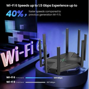 AC1200 WiFi Wireless Signal Extender High Gain 8 Antenna Dual-Band 2.4G 5G Network Amplifier WIFI Router 1200m High-Speed 5GHz/2.4GHz Wireless Home Wifi Repeater, Signal and Router and Repeater 4K GAMING & STREAMING ROUTER WIFI 1200meter Coverage
