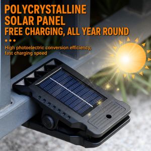 Solar Clip Light 800LM COB LED - Dual Motion Switch - Auto ON/OFF - Portable No-Drill Security Light for Fence, Gate, Staircase & Outdoor