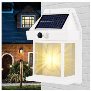 LED Outdoor Solar Wall Light with 3 Modes + Motion Sensor