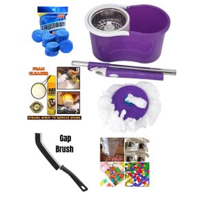 5 IN 1 360 Degrees Magic Spin Mop And Cleaning Essentials