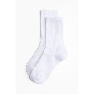 Fine Lines 2 Pairs Quality White Ankle School Socks for Boys & Girls