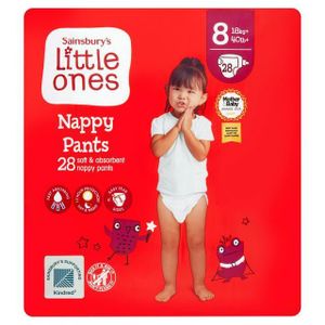 Sainsbury'S Sainsbury little ones 28 nappy pants 18+kg+(size 8)