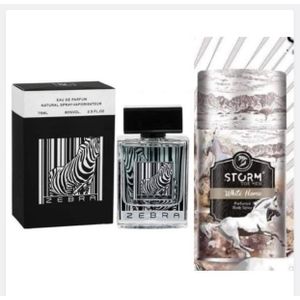LONG LASTING ZEBRA EAU PERFUME PLUS WHITE HORSE STORM SPRAY