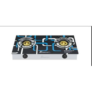 Tabletop Tempered Glass 2 Burner Gas Cooker ! Black& blue 