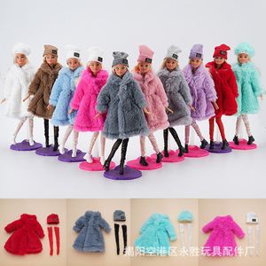 New super doll clothes, 1/6 scale, suitable for 30CM dolls, 11inch stylish plush outfit with socks