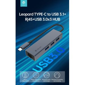 Devia 4 in 1 Hub Type-C to RJ45/USB 3.1 Adapter for Laptop
