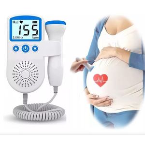 Household Fetal Doppler Ultrasound Baby Heartbeat Pocket Prenatal Detector Home Pregnant Heart Rate Monitor Detector Pulse Meter