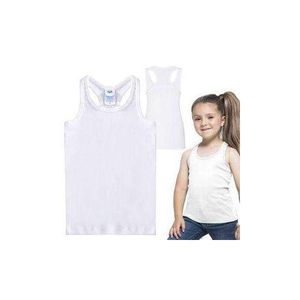White singlet for girls 3pieces