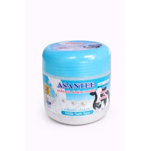 Asantee  Milk Salt Spa Scrub With Honey & Collagen – Exfoliating & Brightening Body Scrub 500g