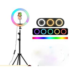 10 inch rgb ring light without stand 