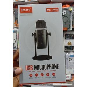 Jmary MC-PW10 Professional USB Condenser Desktop Microphone for Podcasting, Gaming & Streaming
