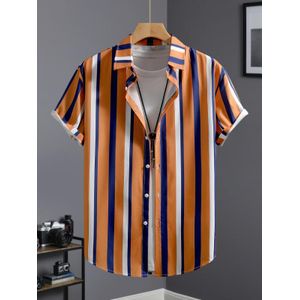 Sharp Short Sleeve Stripe Shirt