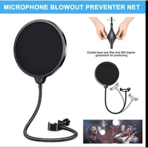 Double-Layer Sound Filter for Microphone Recording - Ideal for Professional Microphone Additions, Featuring Outstanding Flexibility And a Windproof Mesh Cover.