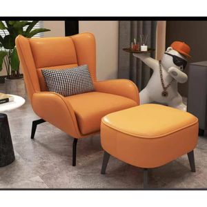 Modern Luxury Lounge Chair With Ottoman – Premium Comfort Accent Seat