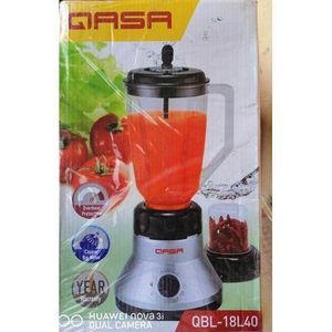 Qasa Electric Blender & Grinder with Extra Dry Mill Jar – Multi-Speed Kitchen Food Processor