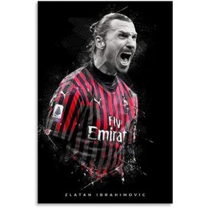 Canvas Picture Art Zlatan Ibrahimovic Football Picture Painting Poster Printed