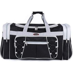 EXPANDABLE LARGE CAPACITY TRAVEL DUFFEL BAG Men And Women Premium Leather Sports & Travel Holdall -  Duffel Sports Travelling Bag With Shoes Compartment