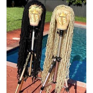 Golden & Midnight Faux Locs Wig