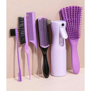 6in1 purple styling hair accessories 