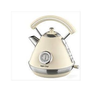  Vintage Cordless Stainless Steel Rapid Boil Jug Kettle for Hot Water Tea Coffee 