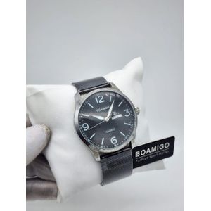 Boamigo Black Dial Analogue Strap Watch