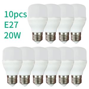 10PCS 20W E27 LED Light Bulbs, Energy Efficient , CRI 80, Soft White, 50,000 Hour Lifetime