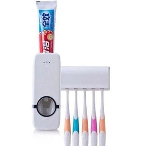 Toothpaste Dispenser & Brush Holder