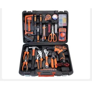 TOOLS BOX KIT SET WITH 12V CORDLESS DRILL 13MM MACHINE 