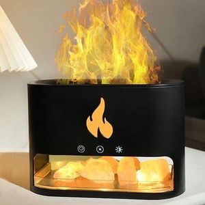 3D Flame Effect Aroma Diffuser Humidifier – LED Ultrasonic Air Humidifier with Essential Oil Aromatherapy Air freshener 