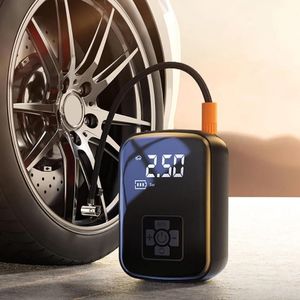 Portable Wireless Car Air Compressor Air Pump Electric Tire Inflator Pump for Motorcycle Bicycle AUTO Tyre with Digital Display
