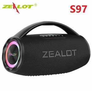 Zealot S97 80W Wireless Bluetooth Speaker – Super Bass Stereo Sound, RGB Lights, IPX6 Waterproof Portable Speaker