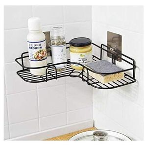 Bathroom/Toilet Corner Iron Shelf Rack 1Pc