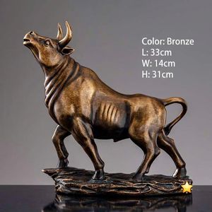 Premium Bronze Charging Bull Statue – Luxury Home & Office Decor Ornament