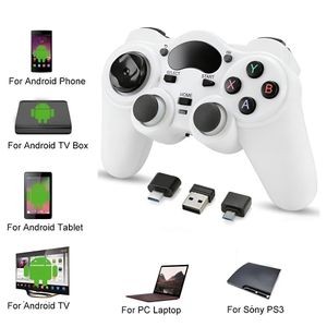 2.4G Wireless Gamepad  Joystick for PC Laptop Android Steam – Blue USB & Bluetooth Game Controller with Phone Mount Compatible with Windows 7/10 Steam Deck Switch via Adapter Android TV Box & OTG