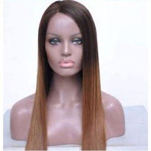 Straight Ombre Wig With Closure - 20''