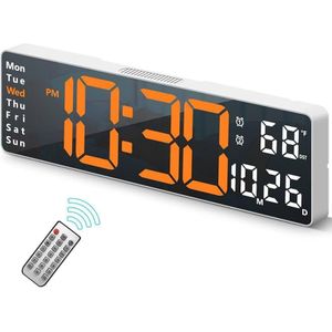 Big Digital wall led clock with remote 