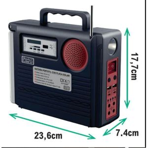 CAFINI 25000mah Lithium Battery Solar Power Lighting System with 20watts Panel 3 Super bright Bulbs FM Radio Bluetooth Speaker