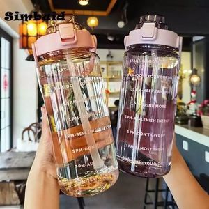 5/10pcs Cute Plastic Water Bottle For Iced Coffee Tumbler With Straw and Lid  Kawaii Juice Milk Tea Reusable Cups 480ML-700ML