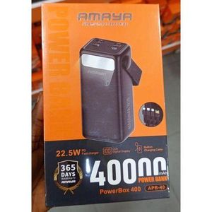 Amaya 40,000mAh Portable Power Bank – Fast Charging Dual USB With Type-C Input