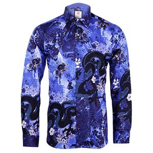 Levi Gardin Men’s Long Sleeve Patterned Shirt