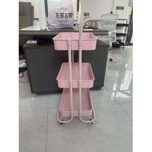 Multipurpose Utility Storage Rack Trolley - 3Tiers