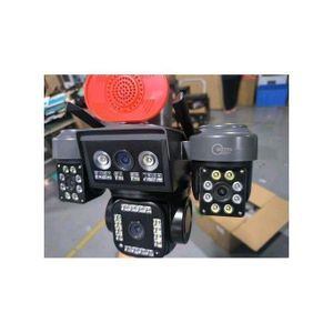 4-Lens AI Solar CCTV Camera – 4G Wireless Security Camera with Double Solar Panel, 16,000mAh Battery, eSIM & Night Vision Big lens