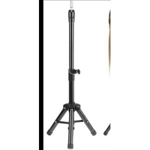 Adjustable Wig Stand Tripod, Heavy Duty Mannequin Tripod Wig Head Stand  Hairdressing False Head Mold Stand Bracket, Black