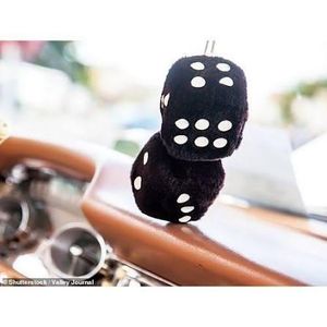 Front Mirror Hanging Perfume Air Freshener Dice